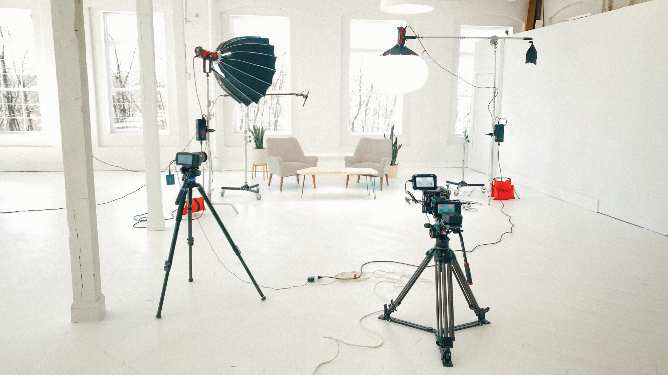 studio filming set