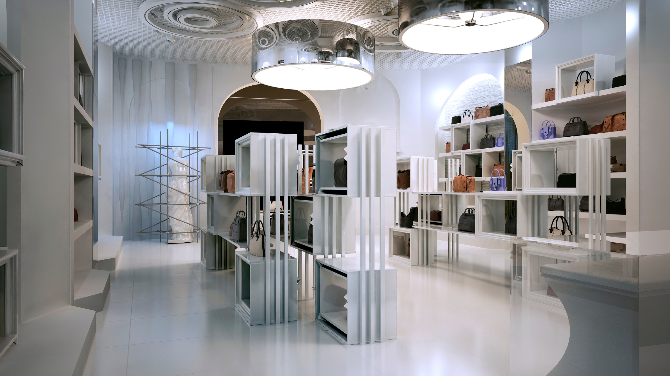 luxury retail store clean modern